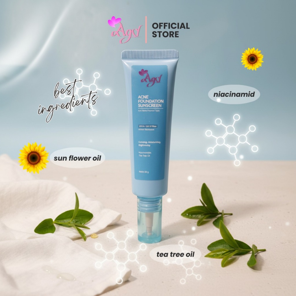 Acne Foundation Sunscreen Agd Skincare by Beauty Medika dr.Aulya G.D
