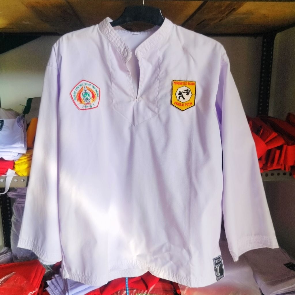 Seragam Silat Perisai Putih - Baju Celana Pencak Silat Nasional (PSN) Perisai Putih