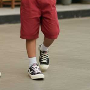 Ventela Public Low Black Natural Sepatu Sekolah Anak Perempuan SD Sepatu Sneakers Anak Laki - Laki