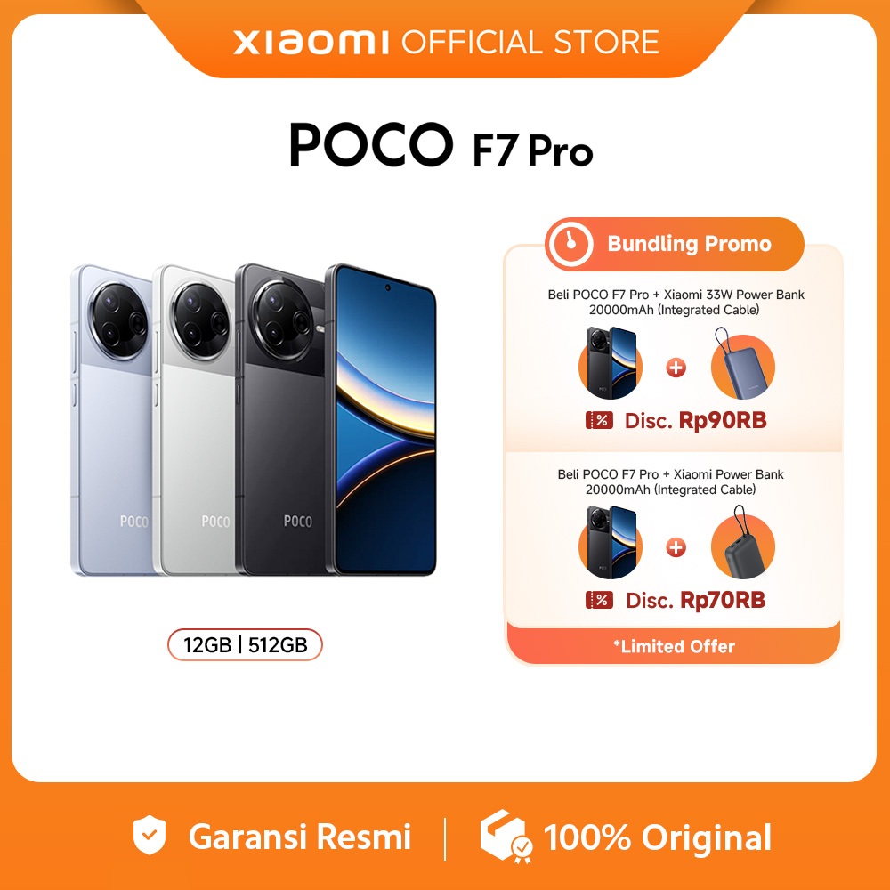 POCO F7 Pro (12GB/512GB) | Snapdragon® 8 Gen 3 | Massive 6000mAh battery | 2K 120Hz Flow AMOLED disp