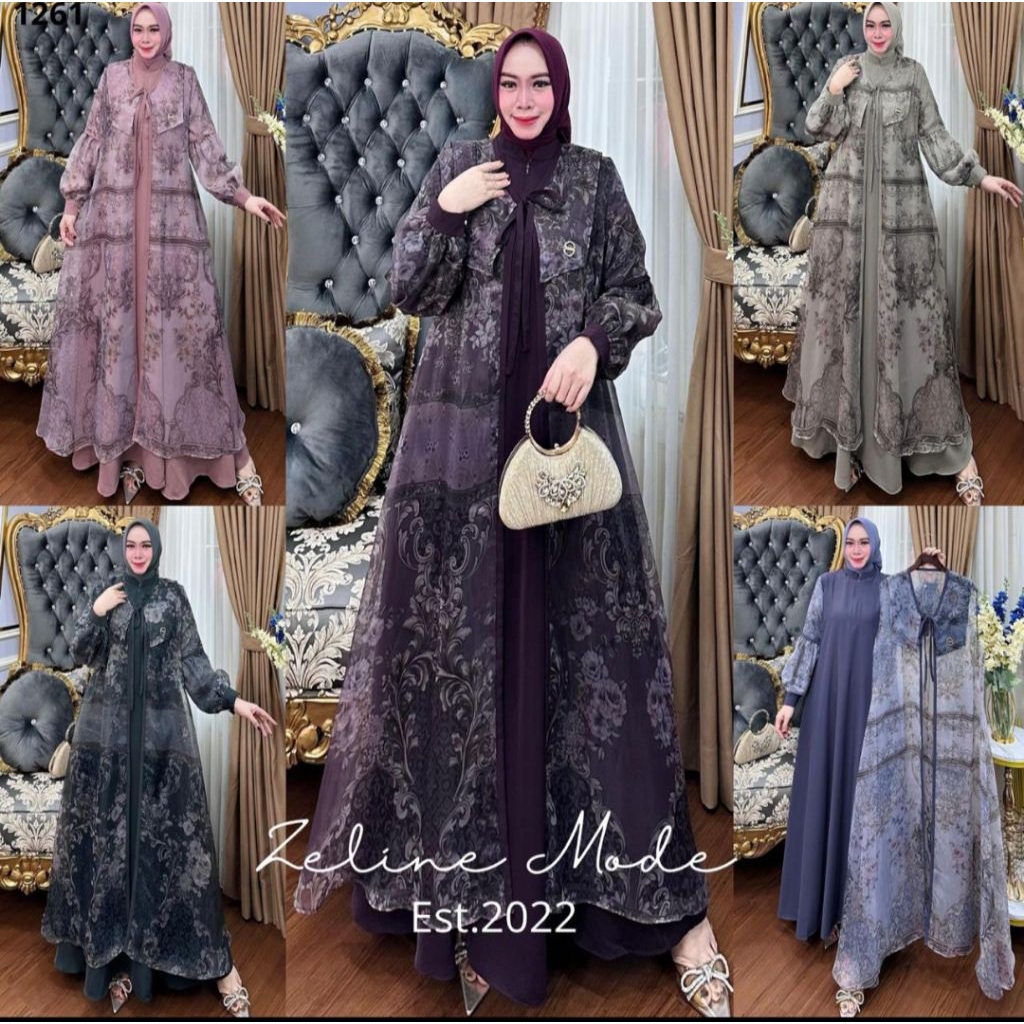Gamis zeline mode#terbaru