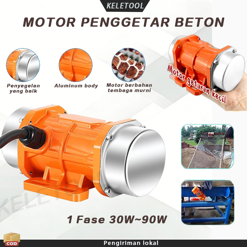 Motor Gerak Concrete Vibration Motor Tool 1 Phase High Frequency Vibration Motor 1Phase Motor Getar 