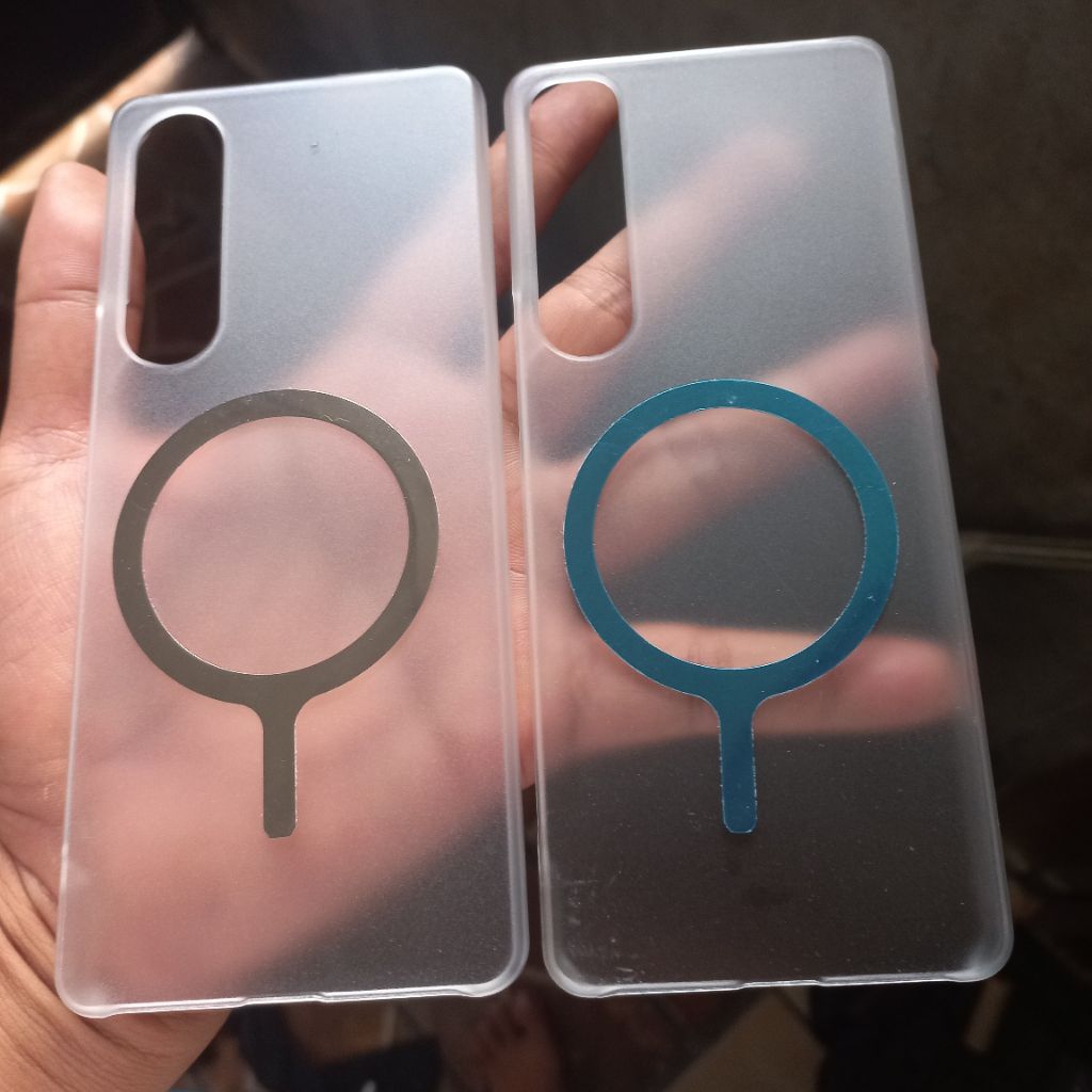 Hardcase putih awan New Ring Magnetik Sony Xperia 1 1ii 1iii 1iv 1v 1vi 10iv 5 5ii 5iii 5iv 5v xz1 x