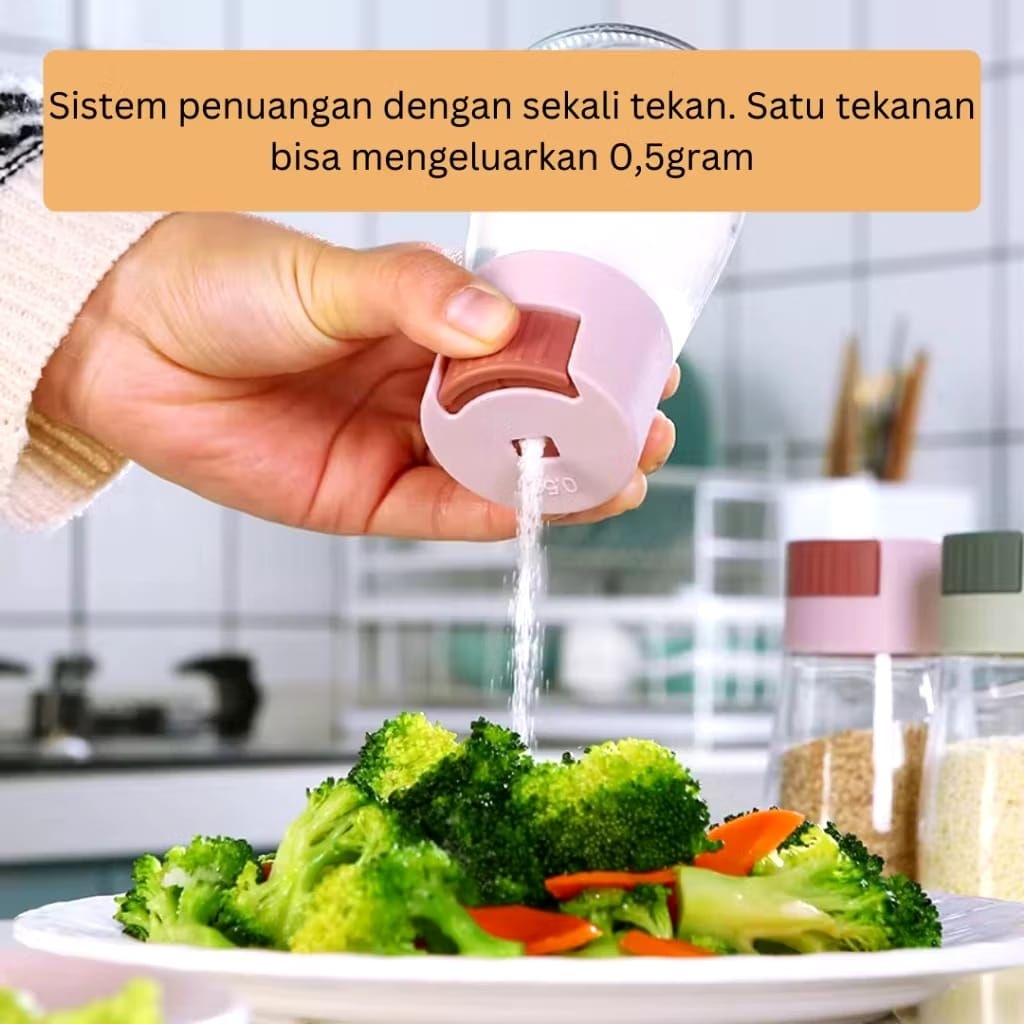 Botol Garam Tabur Plastik Botol Bumbu Masak Botol Bumbu Dapur