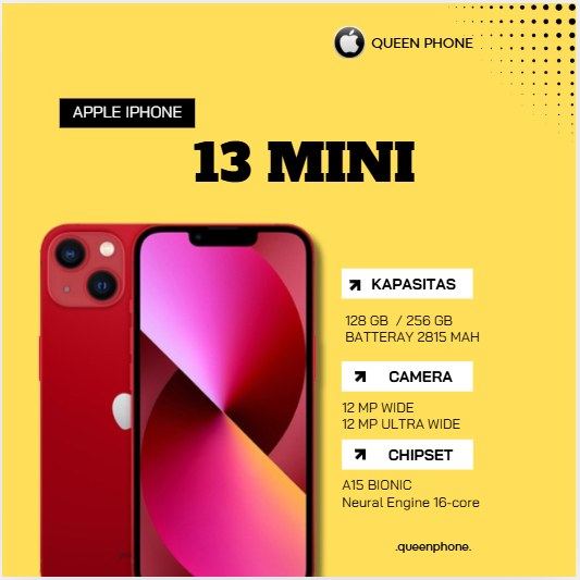 IP 13 MINI 128GB/256GB SECOND LIKE NEW FULLSET NO MINUS