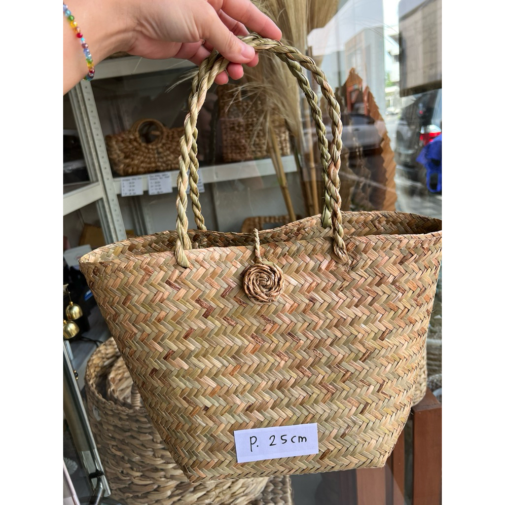 Tas Purun / Tas Anyaman Purun / Tas Hampers Purun E73