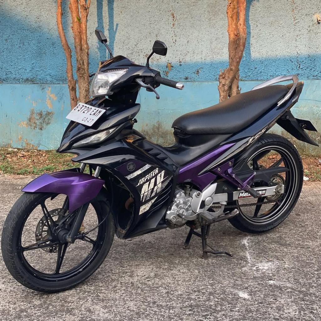 Striping Lis Sticker Motor Yamaha Jupiter MX 135 2013 Ungu Hitam Sticker Jupiter MX Ungu Striping Ju