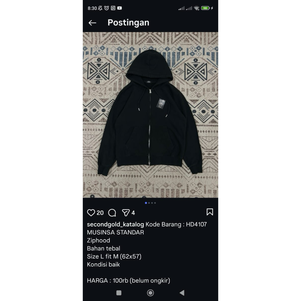 Hoodie Musinsa HD4107