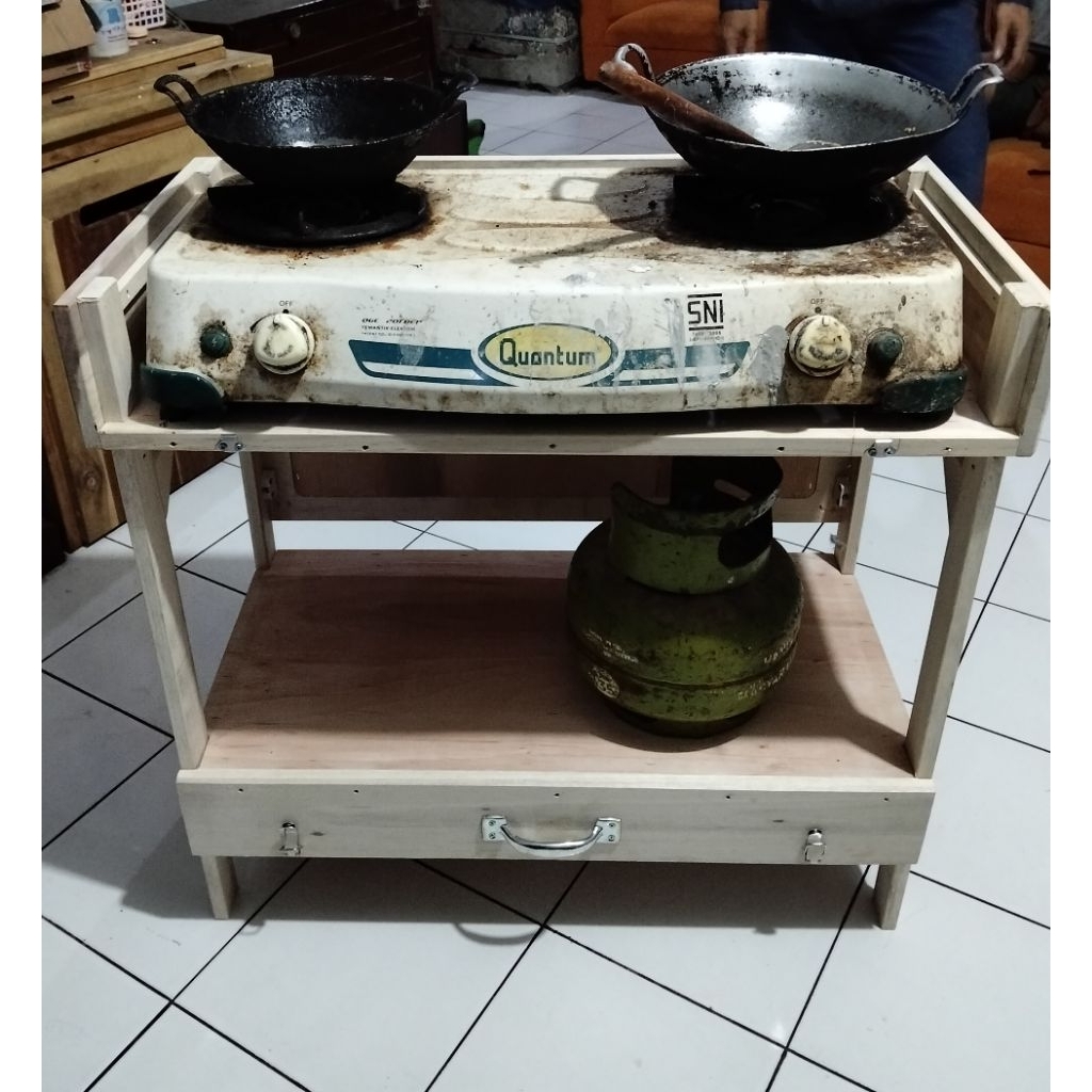 Meja kompor portable