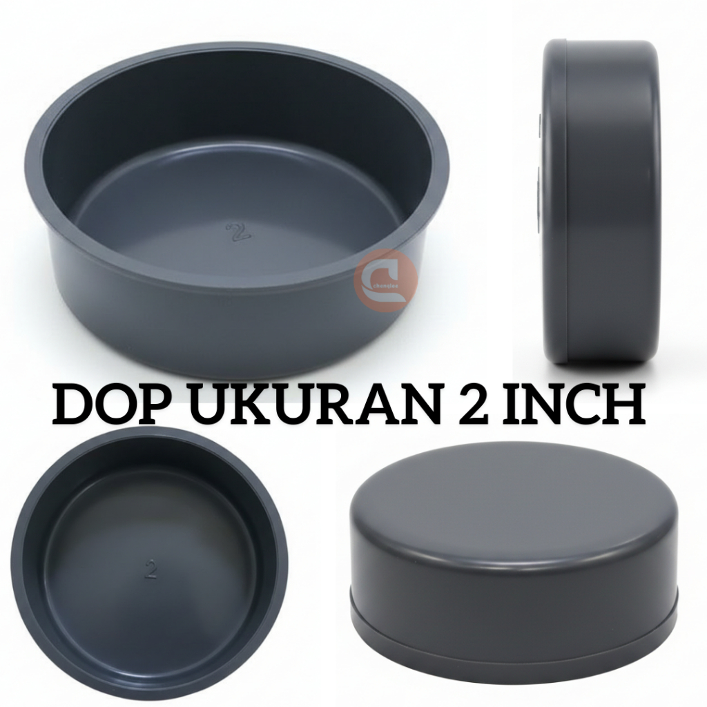 Dop Pipa PVC 2 Inch Polos Tanpa Drat – Tutup Pipa PVC Kuat Tebal Anti Bocor