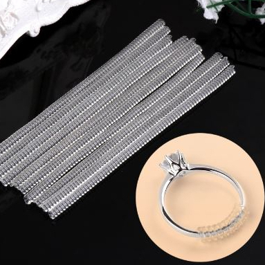 Long Adjusting Ring Pengecil Cincin 9cm Gulung Pengecil Adjusting Ukuran Perhiasan Tools Karet Acces