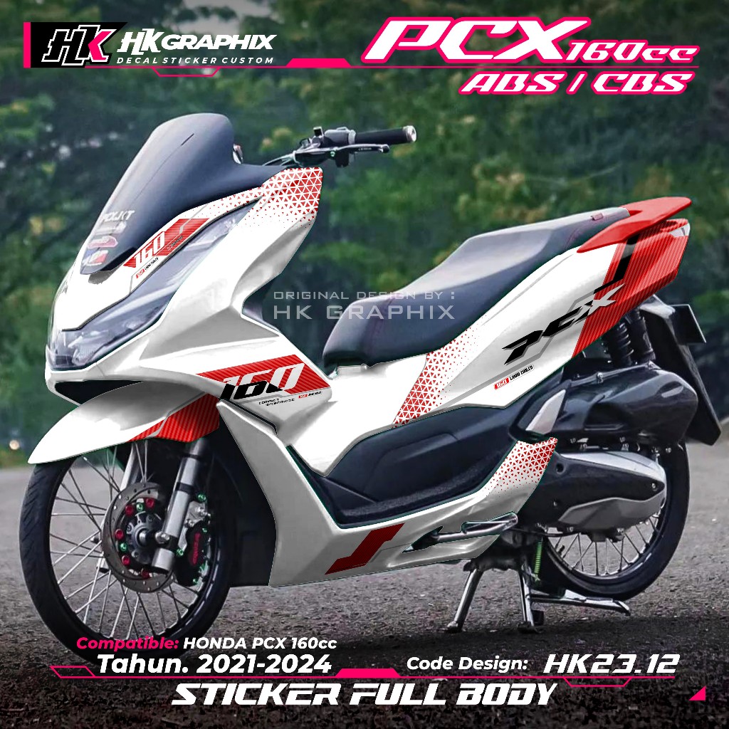 COD Sticker Decal PCX 160 Full Body Terbaru 2021 2022 2023 2024 Stiker PCX 160 ABS CBS Livery Malays