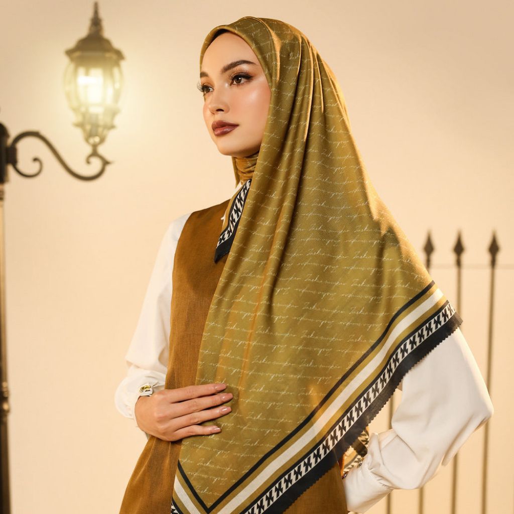 ZS - Zhafira Scarf by Zaskia Sungkar | Hijab Segi Empat | Hijab Motif | D'Hijab of Mey