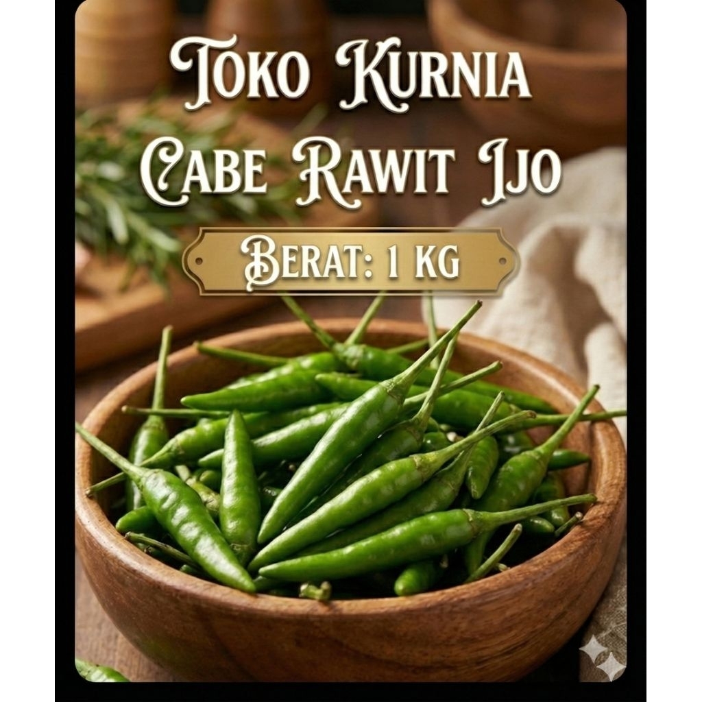 CABE RAWIT IJO/CABE ACAR 1KG