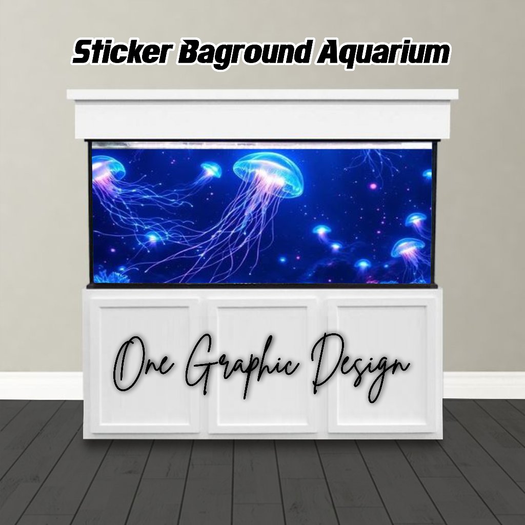Background Aquarium, Stiker Aquarium , Wallpaper Aquarium, Aquascape, Stiker Aquarium Belakang