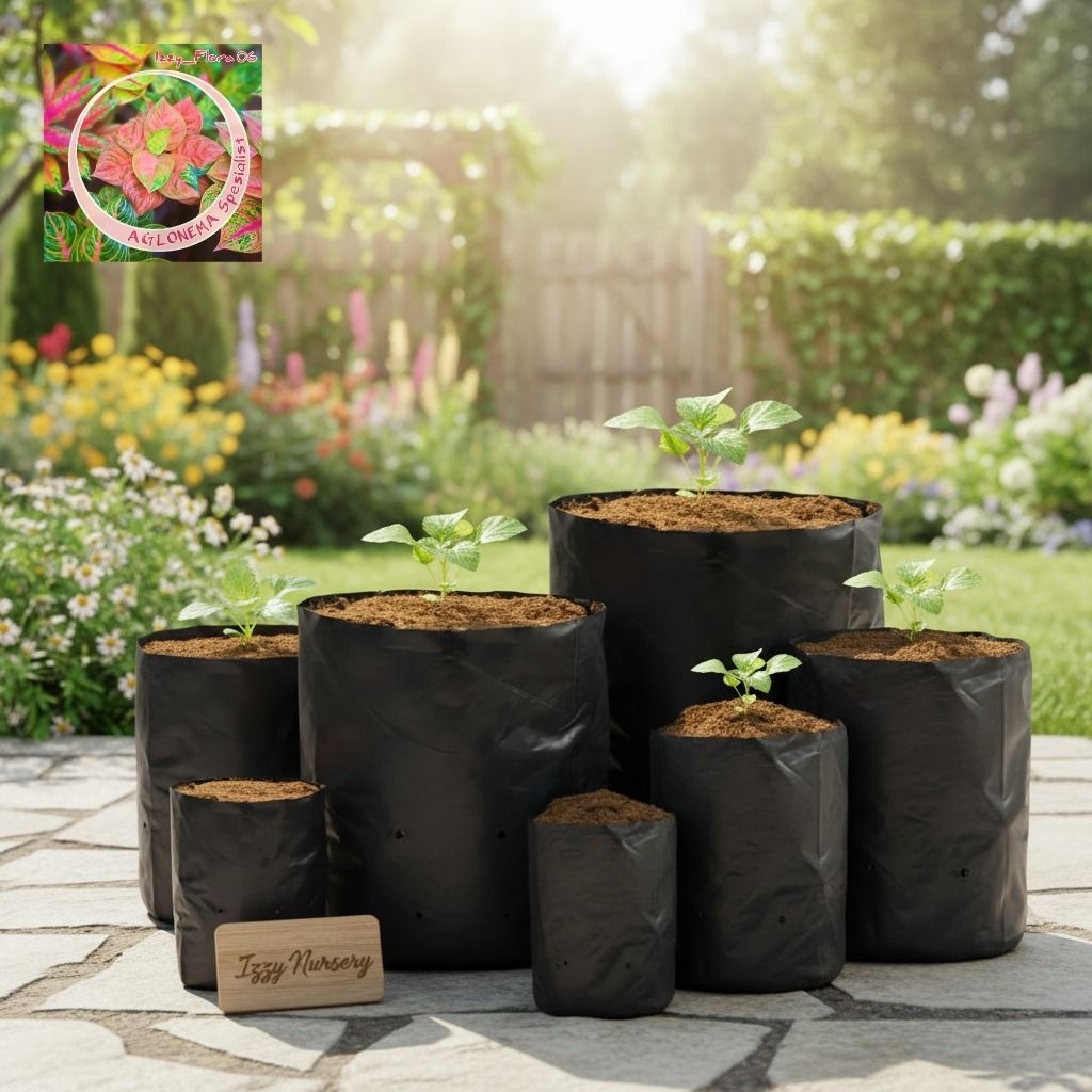 Polybag Ukuran 40x40Cm Isi 15 Lembar Tebal Awet Berkualitas Termurah Plastik Polybag Tanaman Hias