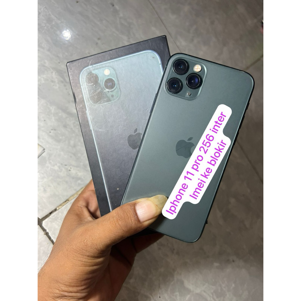 iphone 11 pro 256 inter minus imei ke blokir sm pernah ganti lcd tapi normal pol