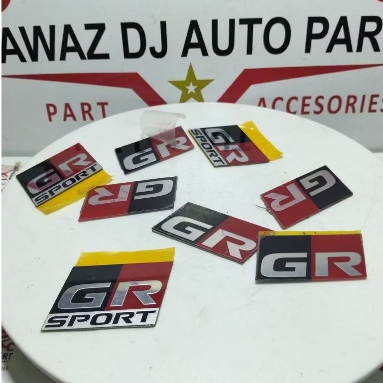 Stiker Emblem Logo GR Sport Yaris Raize Rush Fortuner Avanza Original