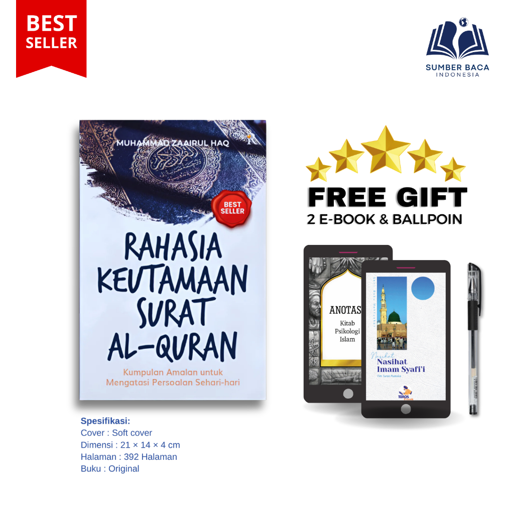 Rahasia Keutamaan Surat Al-Qur’an (SC) | Buku Fadilah Surat Al-Qur’an | Sumber Baca indonesia