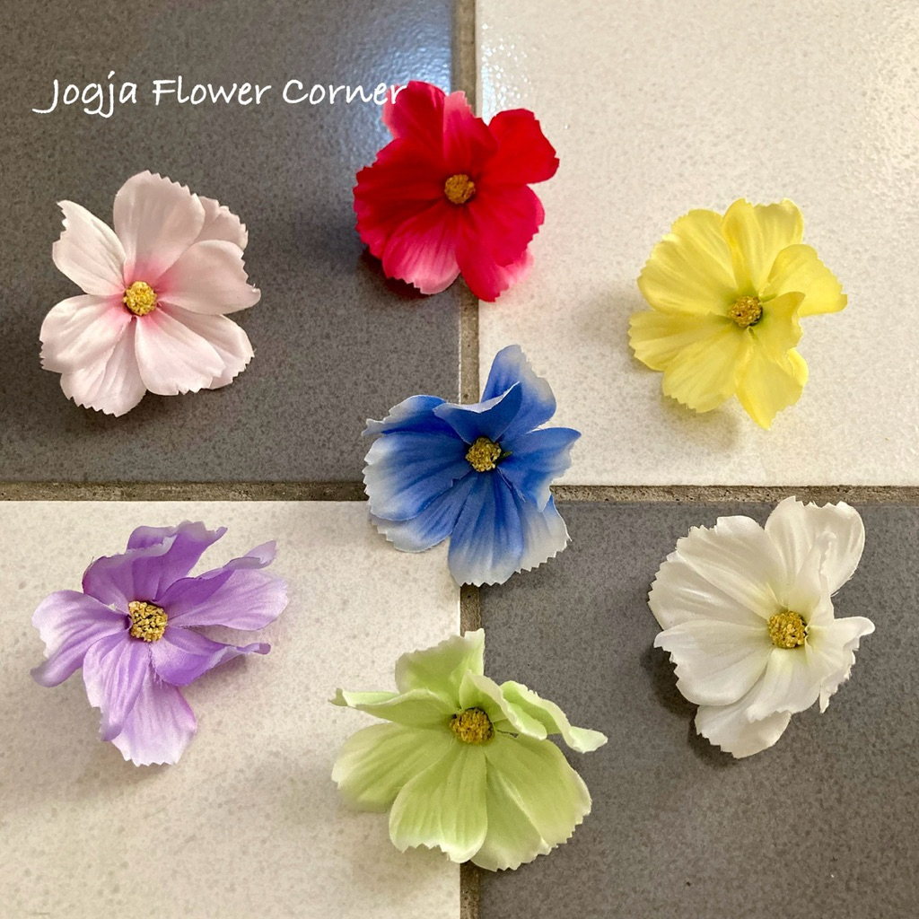 Bunga Poppy Artificial 1 Kuntum Bunga Artificial Dekorasi Hantaran Box Seserahan Hantaran Mahar Bung