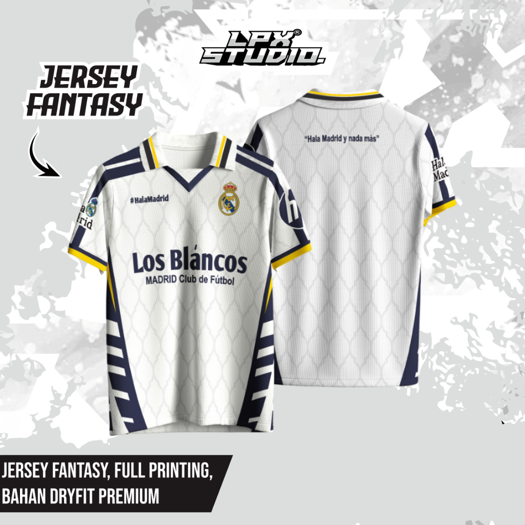 Jersey Real Retro / Jersey Real Madrid  Vintage  / Kaos Madrid  / Jersey Bola / Jersey Vintage