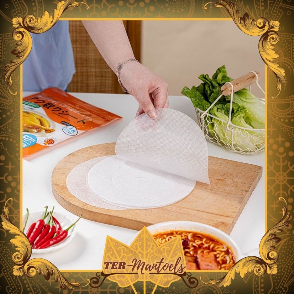 Kertas Tisu Serap Minyak 12 Lembar / Kertas  Penyerap Minyak Gorengan / Kapas Menyerap Minyak