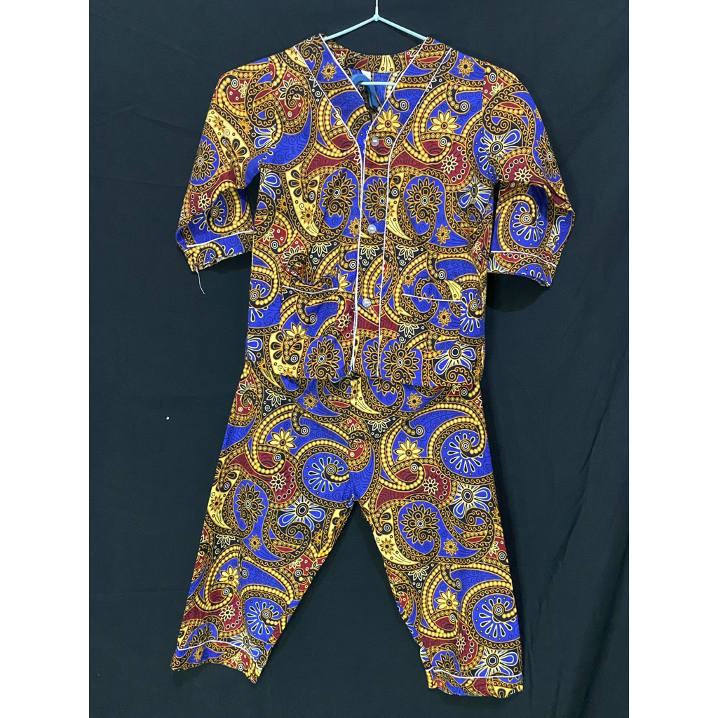 piyama batik anak baju tidur anak cewek cowok usia 4-5 tahun