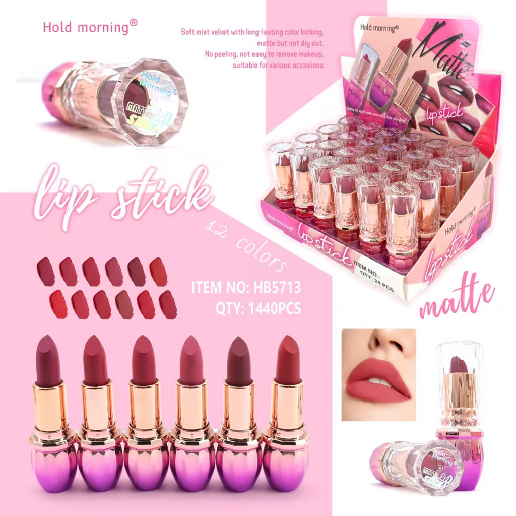 (PERBOX ISI 24PCS) LIPSTICK BATANG HOLD MORNING