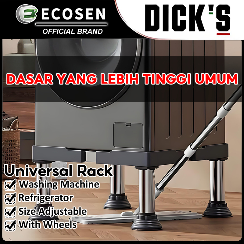 DICSK Alas Mesin Cuci Stainless Steel yang Dapat Disesuaikan / Alas Kulkas, Dudukan Mesin Cuci /kaki