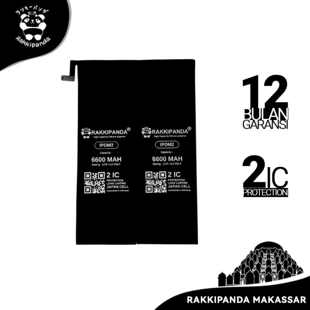 Baterai Rakkipanda iPad Mini 2 A1489 / A1490 / A1491 / iPad Mini 3 A1599 / A1600 Bergaransi Battery