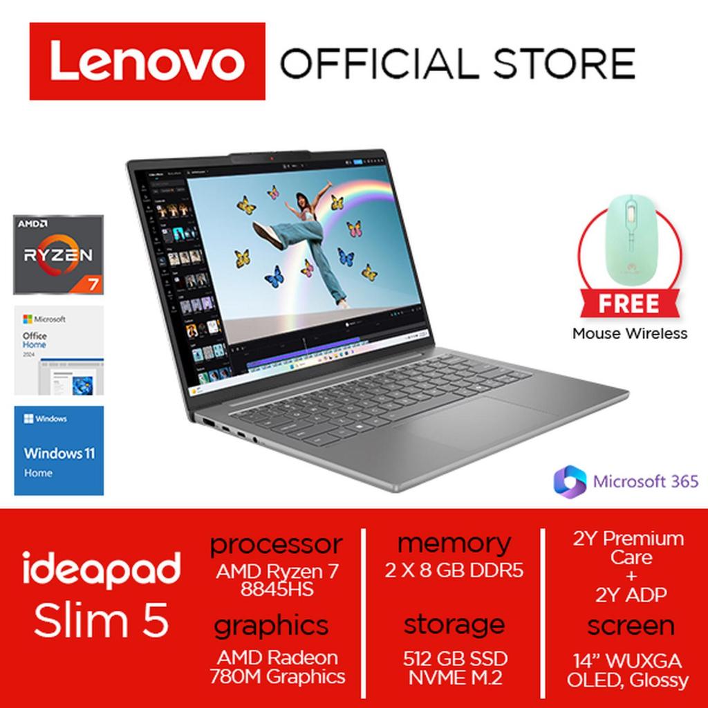 Lenovo IdeaPad Slim 5 14AHP10 AMD Ryzen 7 8845HS 16GB 512GB SSD W11 OH24