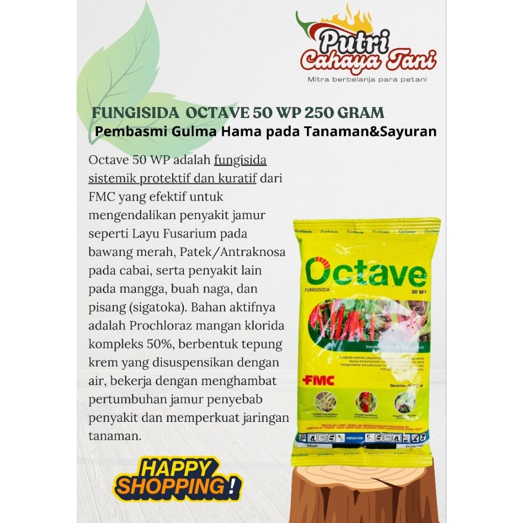 FUNGISIDA OCTAVE 50 WP 250 GRAM