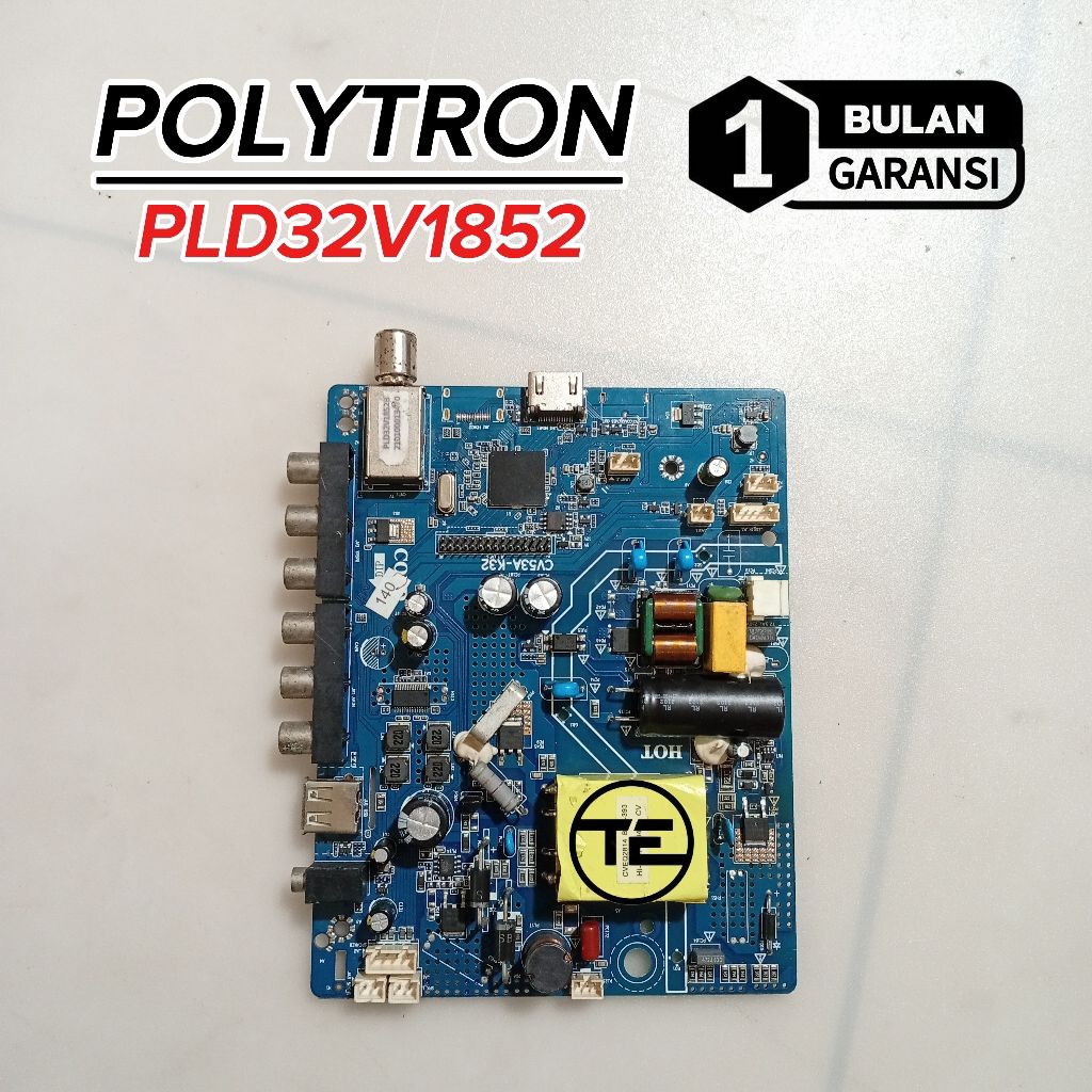 MB POLYTRON PLD32V1852 MESIN TV LED POLYTRON PLD 32V1852 MOTHERBOARD MAINBOARD TV POLYTRON