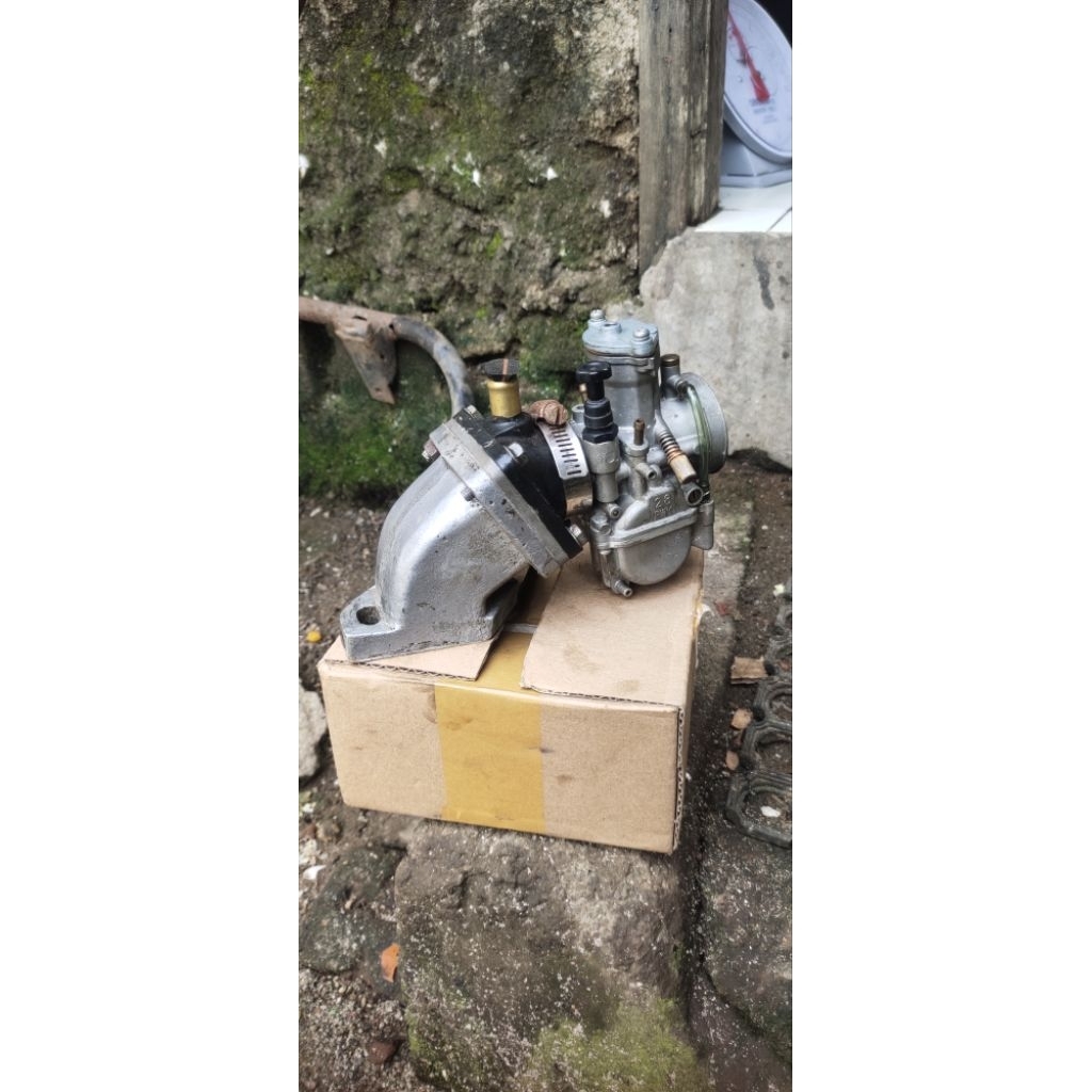 Intek kodok+ karbu PWK 28 buat motor vespa (lepasan/scond)