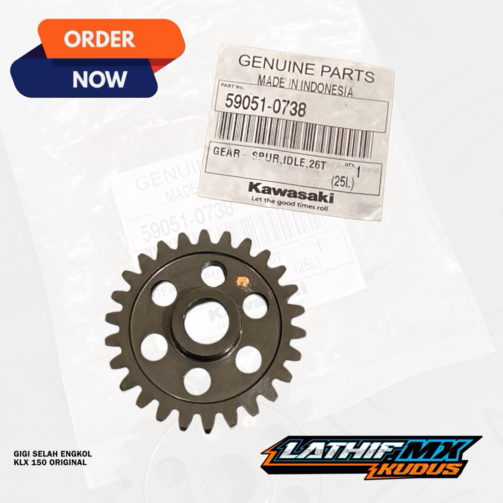 TERMURAH GEAR GIR GIGI SELAH ENGKOL SELAHAN SPUR KLX 150 ORIGINAL 59051-0738