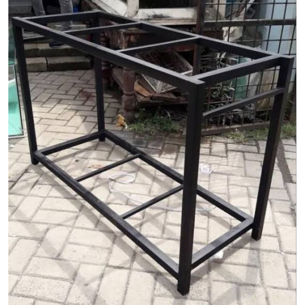meja aquarium bahan besi hollow galvanis anti karat