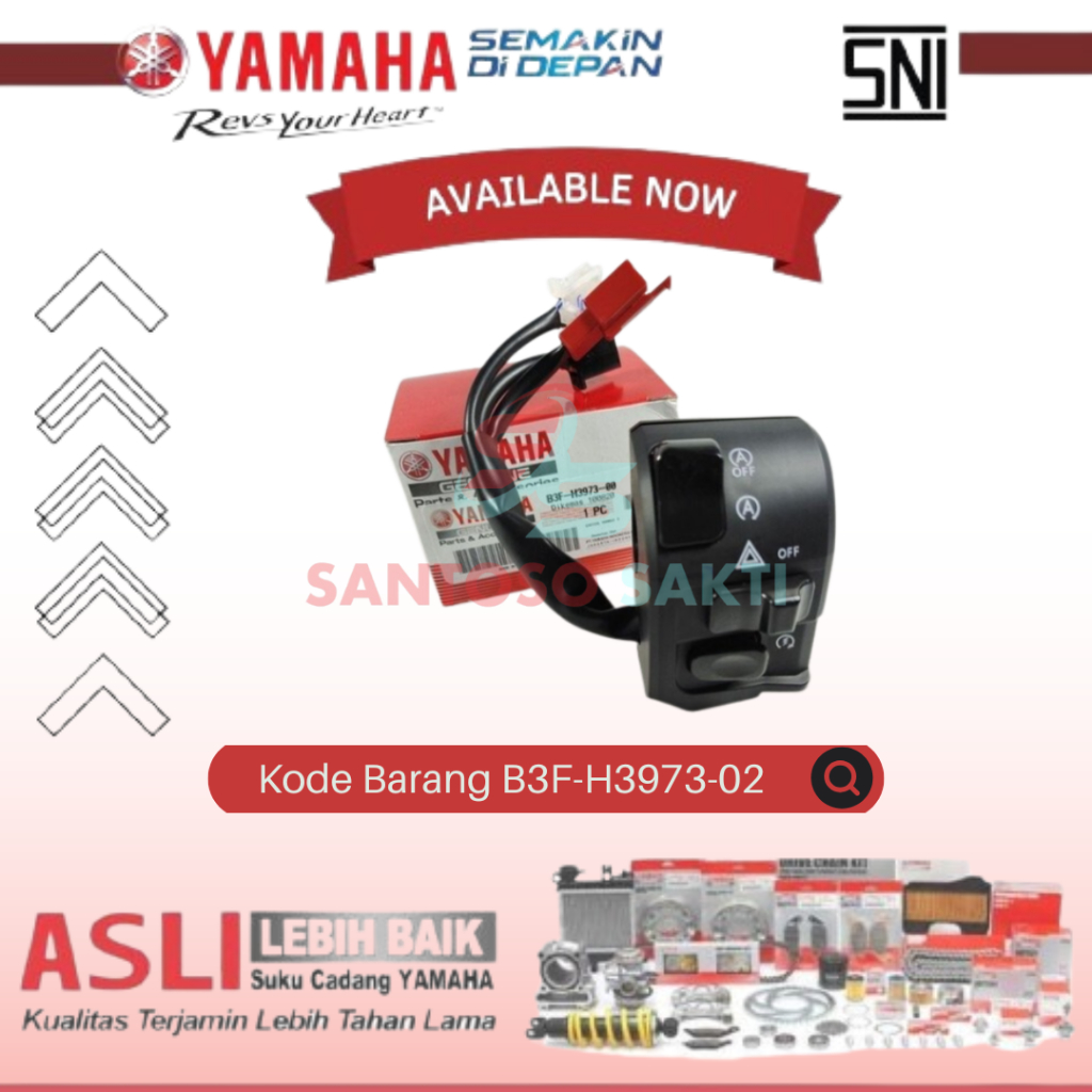 Saklar Holder Kanan Lexi Hazard Original Yamaha