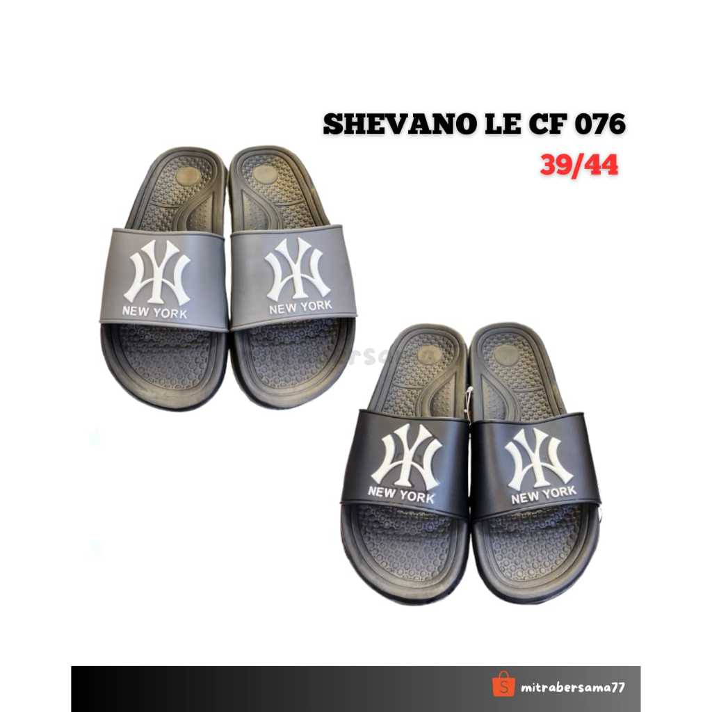 [BISA COD] (GROSIR 6 PSG) SANDAL SELOP SLOP PRIA SHEVANO LE CF 076 UK 39/44 ringan anti slip