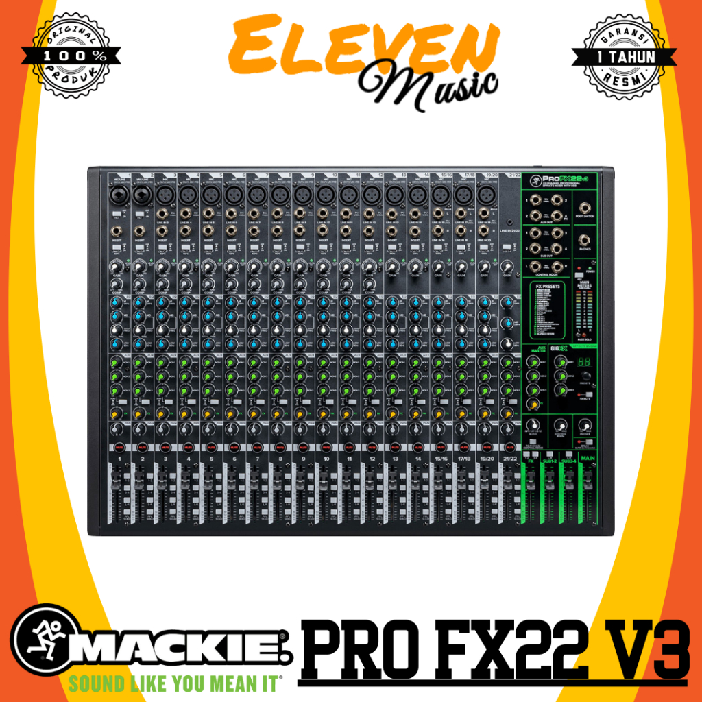 Mackie ProFX16v3 16-channel Mixer with USB and Effects Original Profx-16
