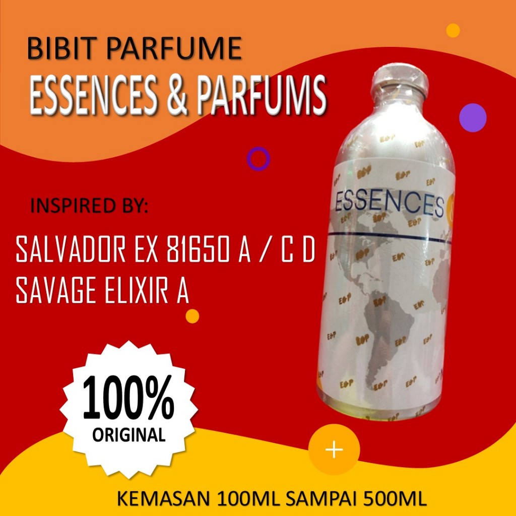 PARFUME ESSENCES SALVADOR EX 816950 A SEARAH DENGAN C D SAVAGE ELIXIR A