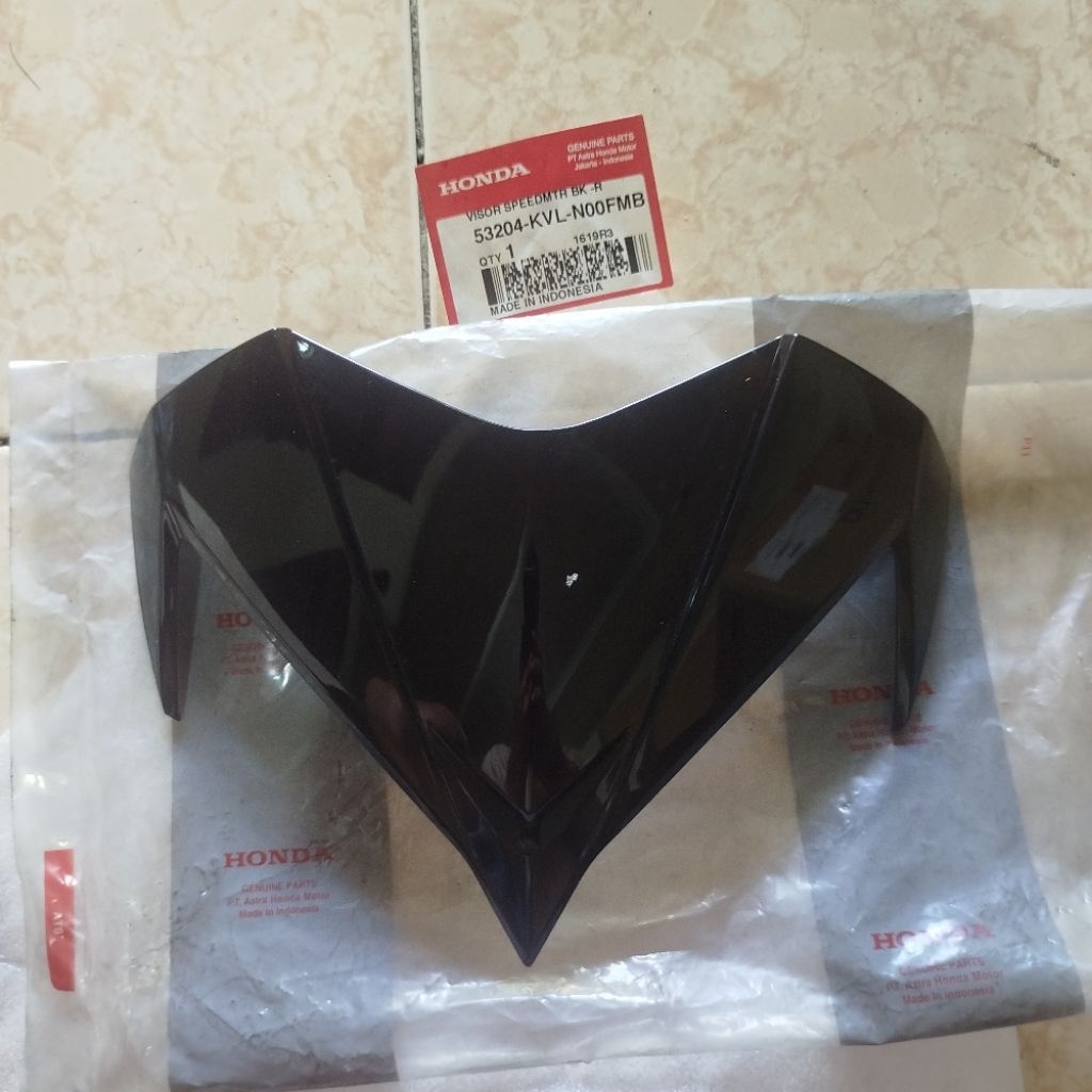 Visor Batok Depan Honda Supra X 125 Batman Original AHM 53204-KVL-N00FMB