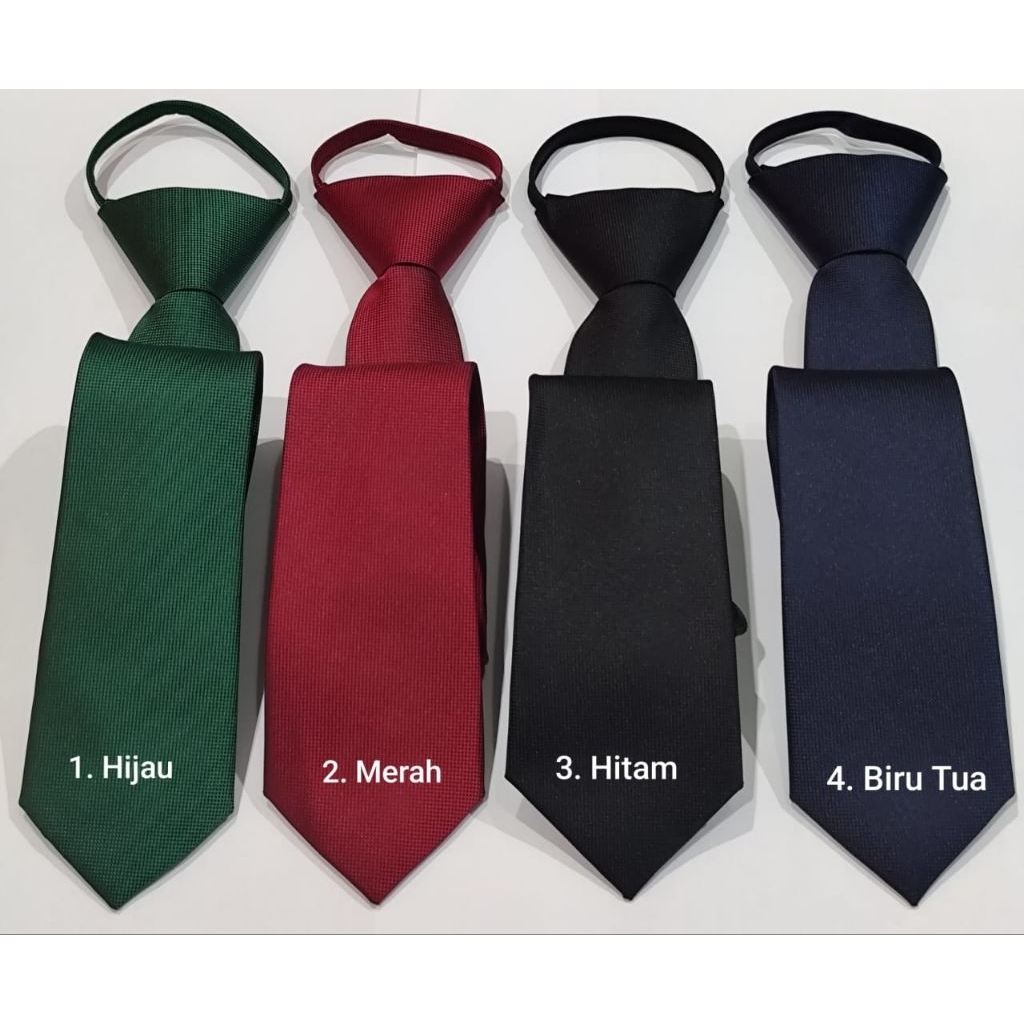 Dasi Pria Slim Premium Dasi Instan Siap Pakai Tekan Tombol