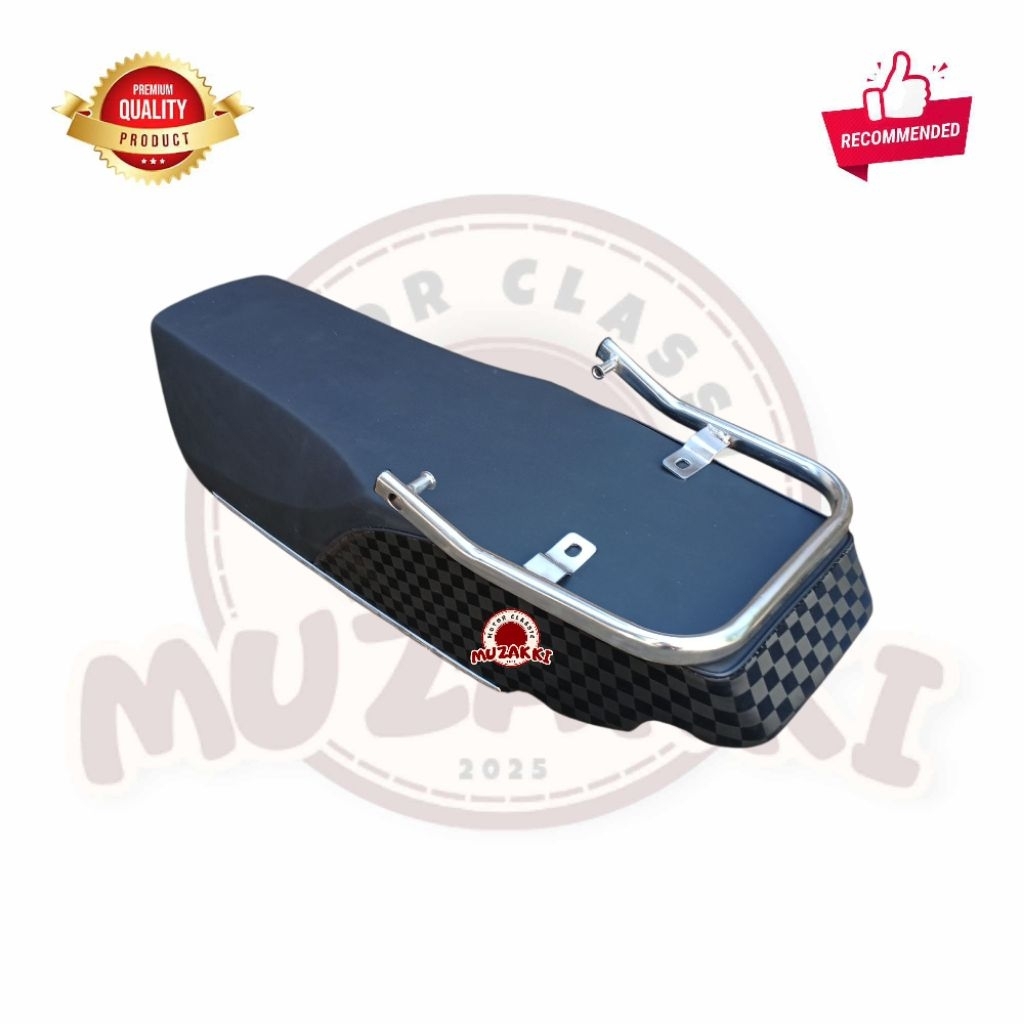 Jok Motor Honda GL PRO GL MAX Fullset Begel Jok Belakang Besi Krom Tebal Kualitas Premium