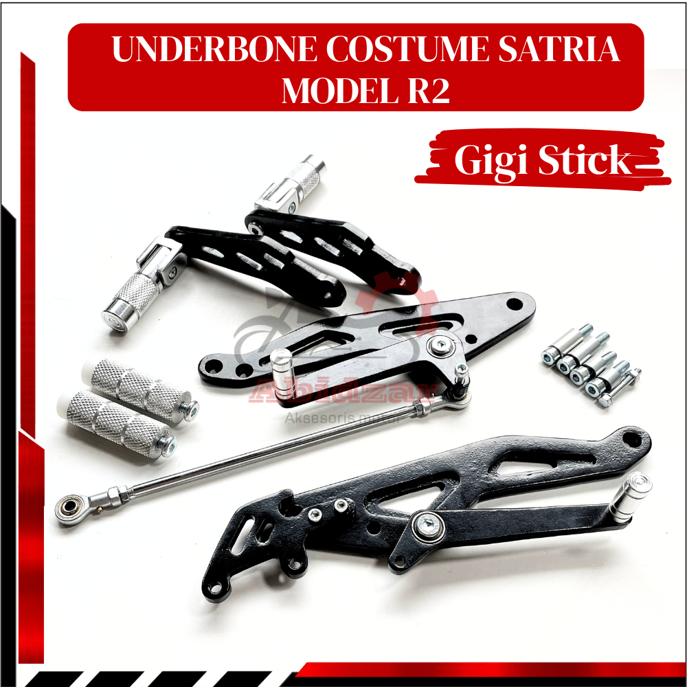 Underbone Satria Fu Karbu & Injeksi Custom Ub Ngrt R2  Gigi Stick Tahan Goresan Premium Footstep