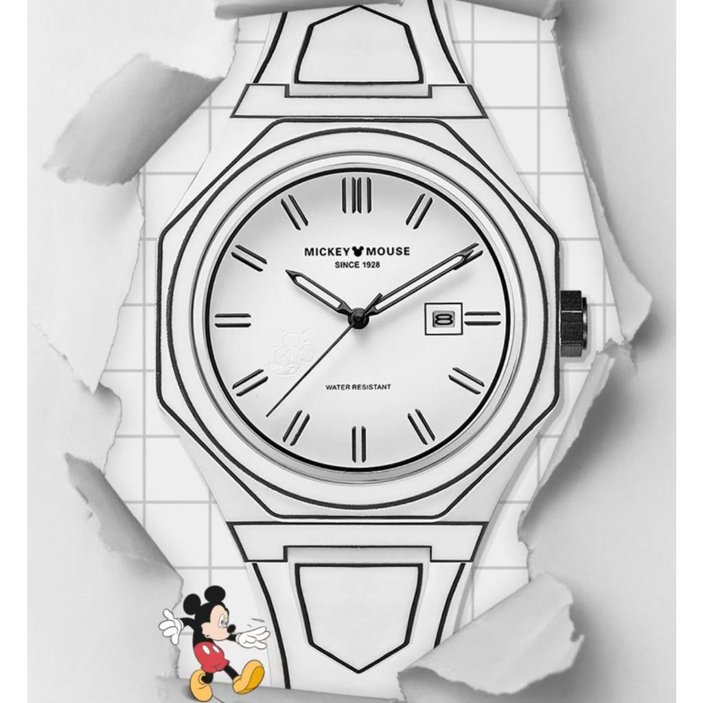 Disney/Disney Comic Style Quartz Watch Simple Lines Men's Quartz Watch