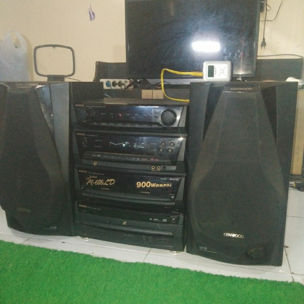 Big Compo KENWOOD RX-59 jarang ada tape A/B Normal baca deskripsi