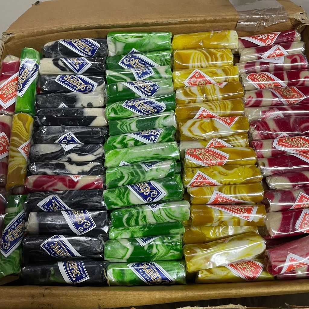Dodol Garut | DODOL ZEBRA warna-warni Pelangi Asli Khas Garut