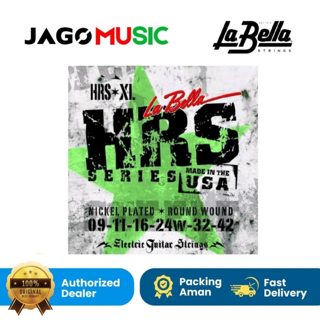 Senar Gitar Elektrik Electric Guitar String LaBella HRS XL Senar La Bella HRS XL Series Nickel Plate