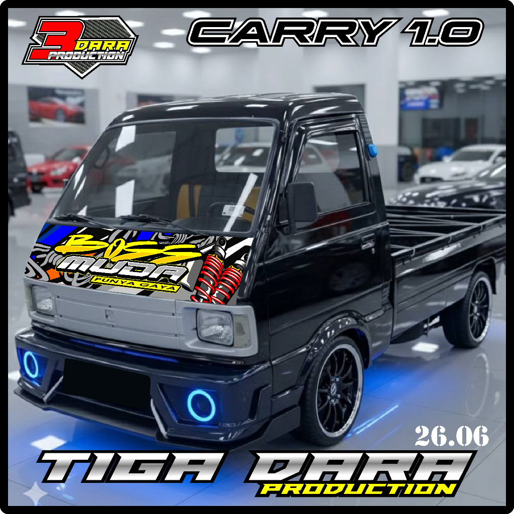 STICKER DECAL KABIN DEPAN MOBIL CARRY1.0 PICK UP,BEBAS REQUEST KD 26.06