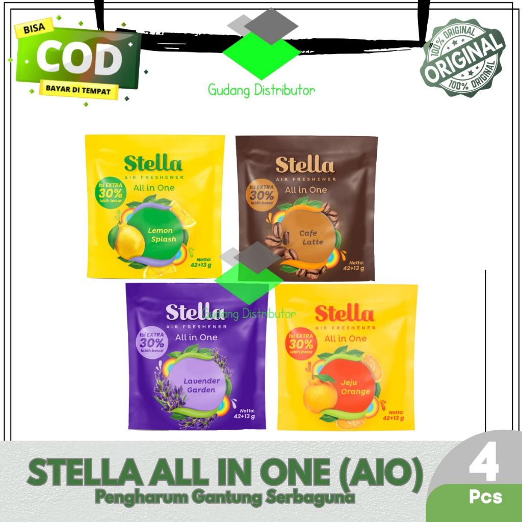 Stella All In One 42+13gr BELI 3 GRATIS 1 - Pengharum Ruangan